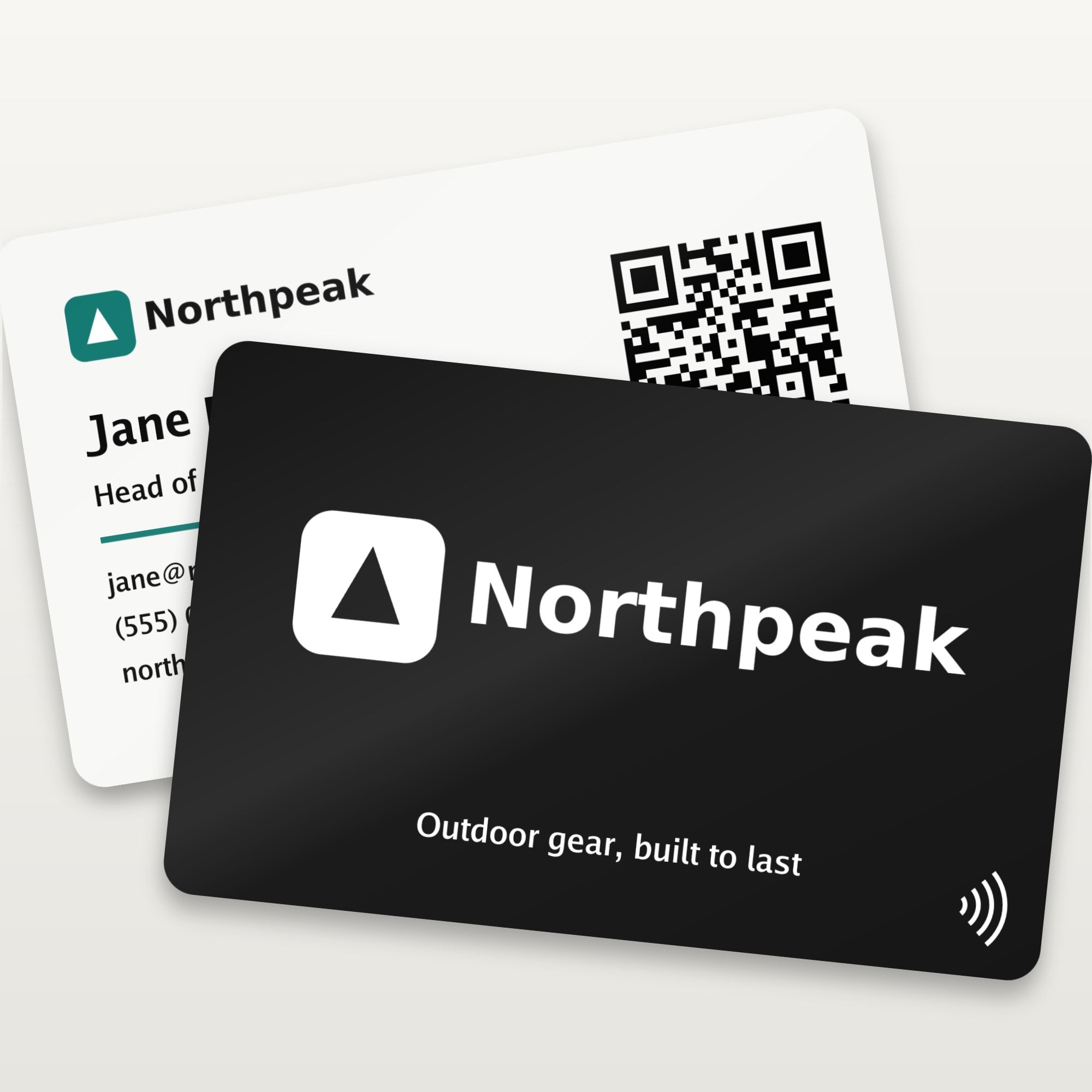 Custom NFC Business Card with Logo – Tap to Share
