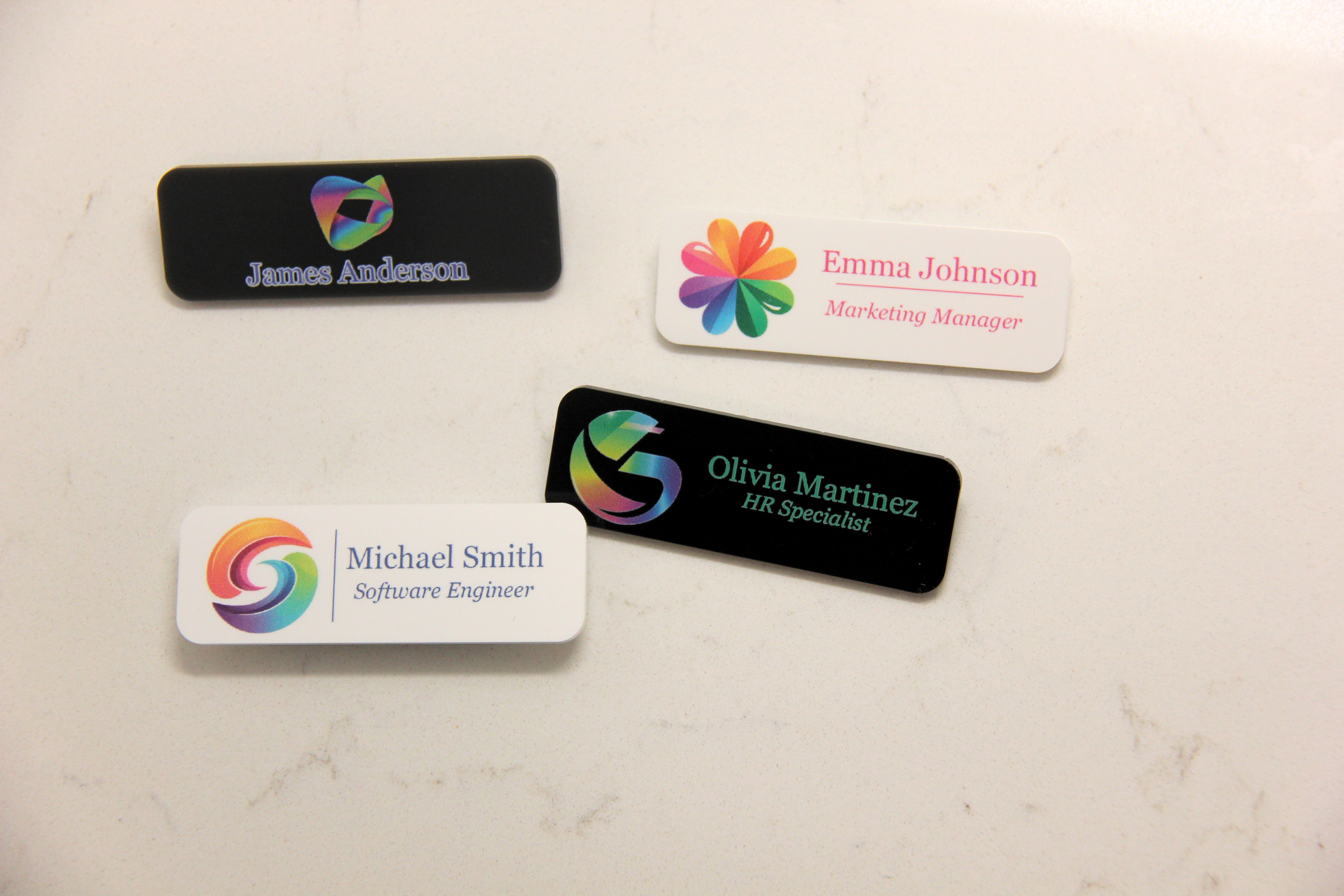 Custom Acrylic Name Badge with Logo, photo 4