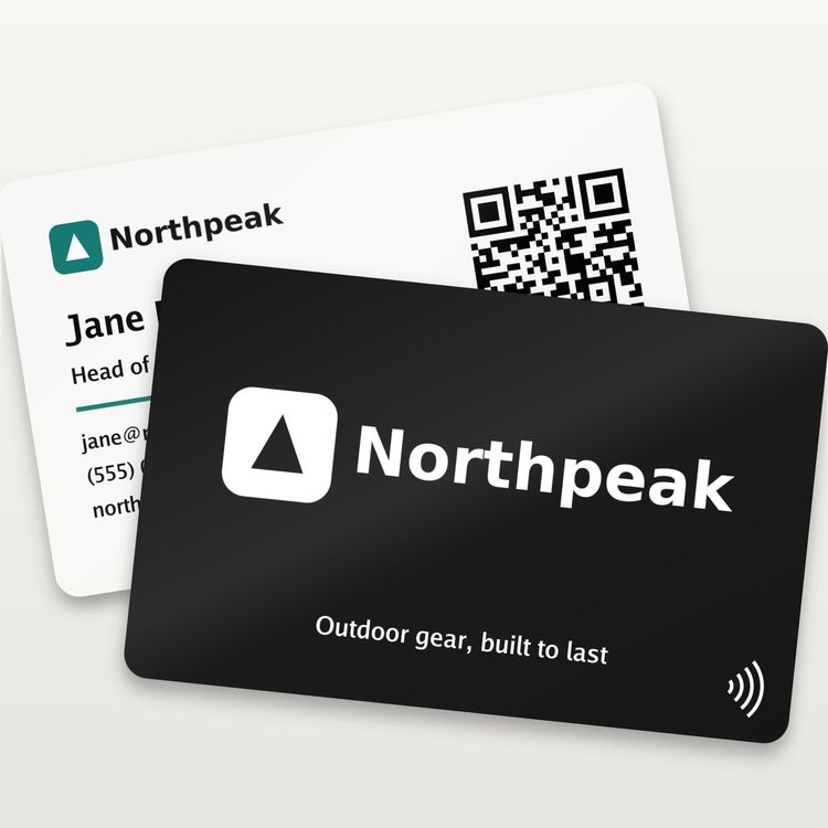 Custom NFC Business Card with Logo – Tap to Share
