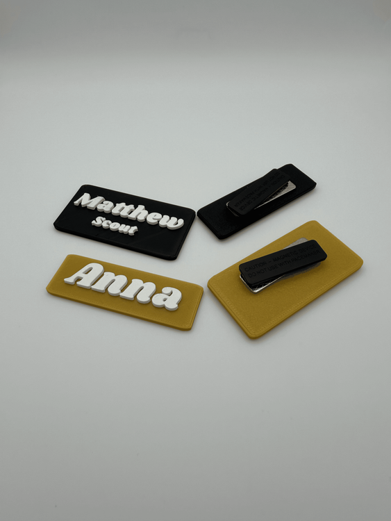 Custom 3D Printed Name Badge – Personalized Name Tag