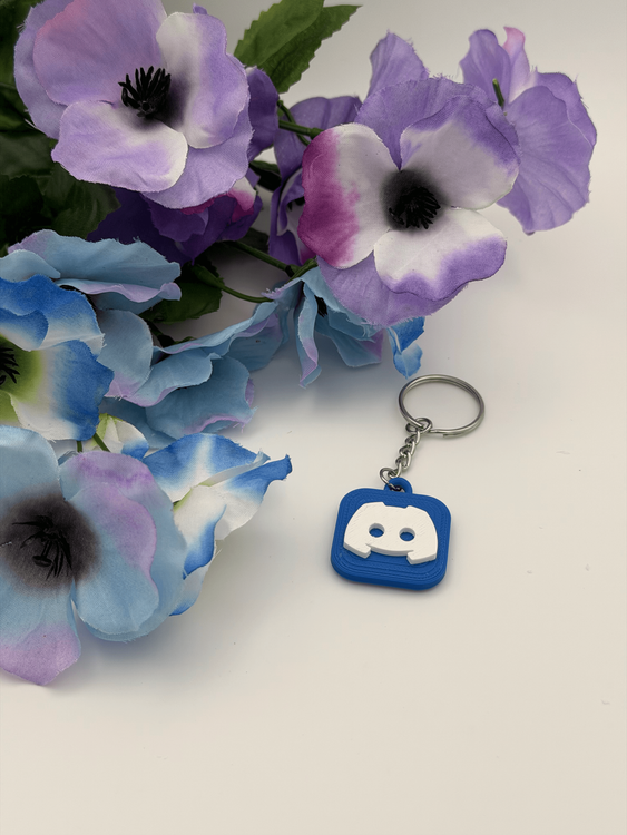 Discord NFC Keychain 3D Printed Key Ring