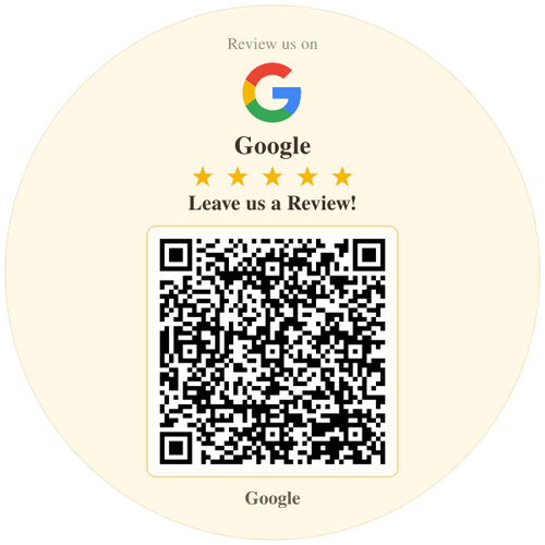 Google Review QR Code Sticker, Custom Vinyl Waterproof